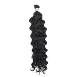 Beach Wave Bulk Human Hair Extensions