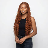 Copper Deep Wave Bulk Human Braiding Hair